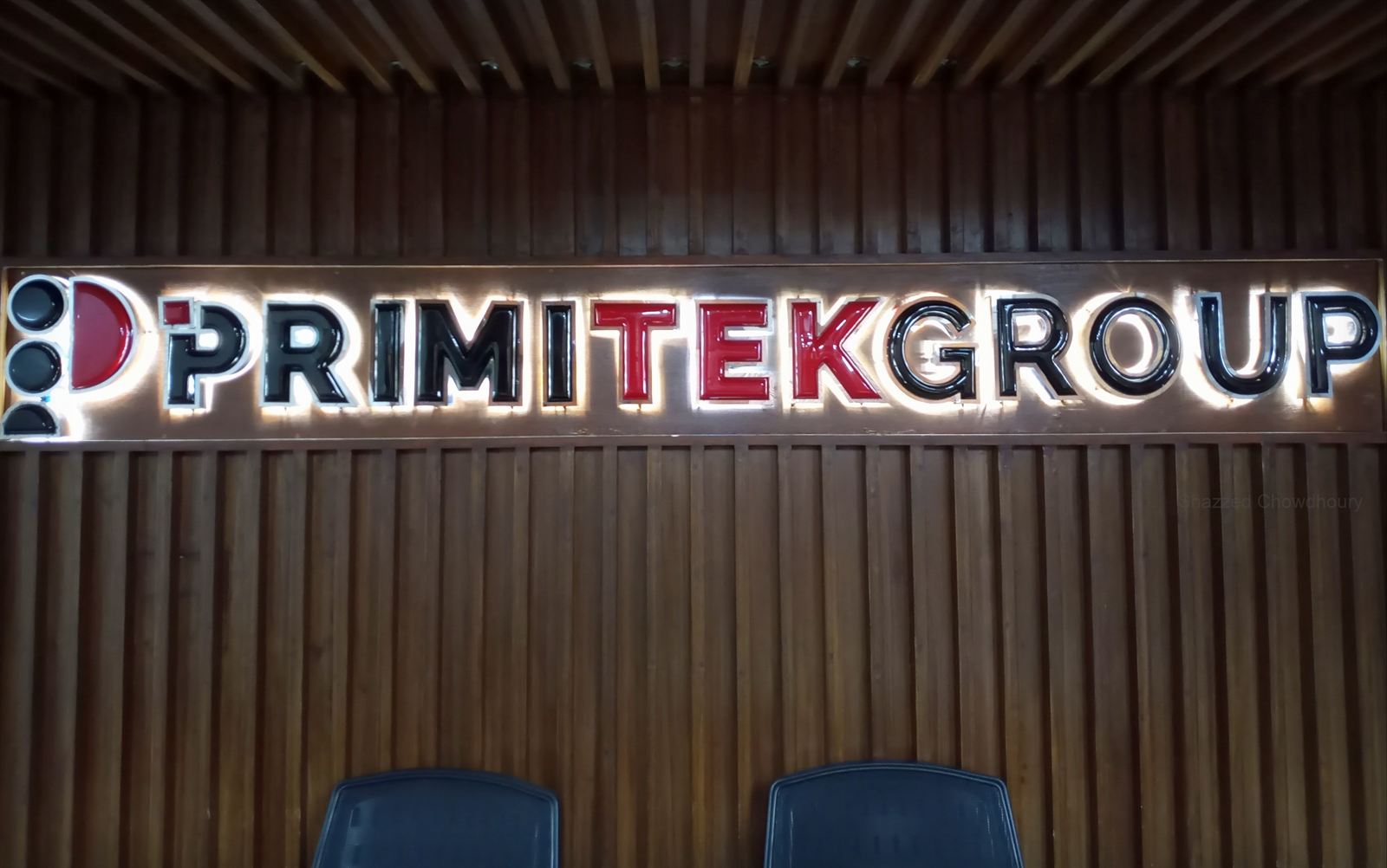 Primitek Group reception sign